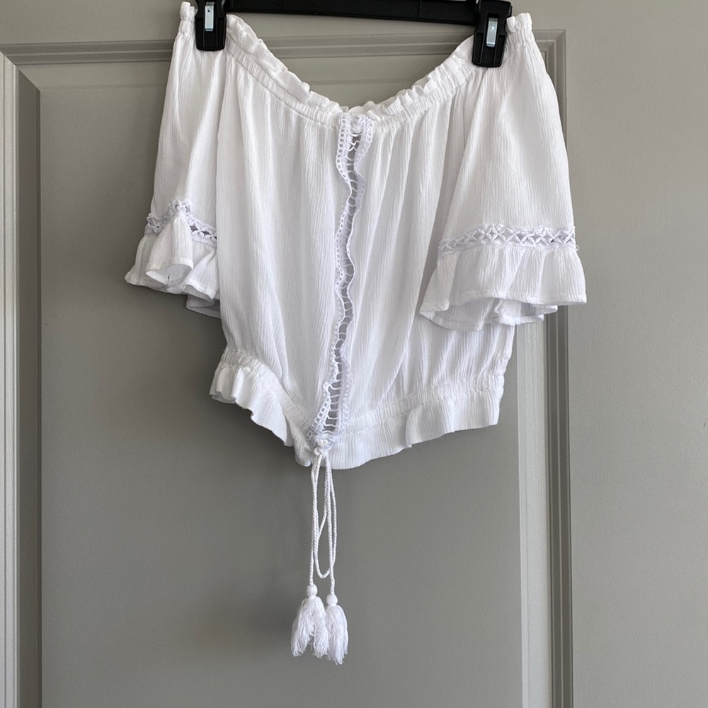 White off the shoulder blouse